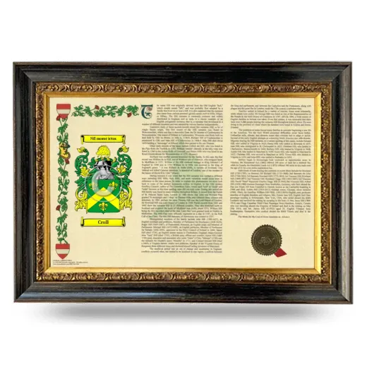 Crull Armorial Landscape Framed - Heirloom