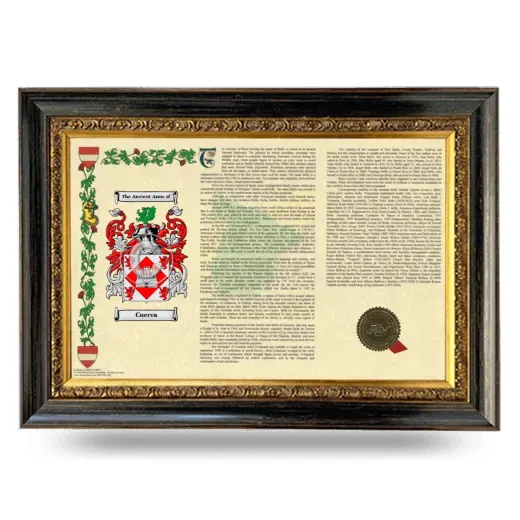 Cuerva Armorial Landscape Framed - Heirloom