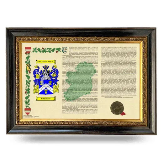Cummins Armorial Landscape Framed - Heirloom