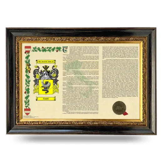 Cunti Armorial Landscape Framed - Heirloom