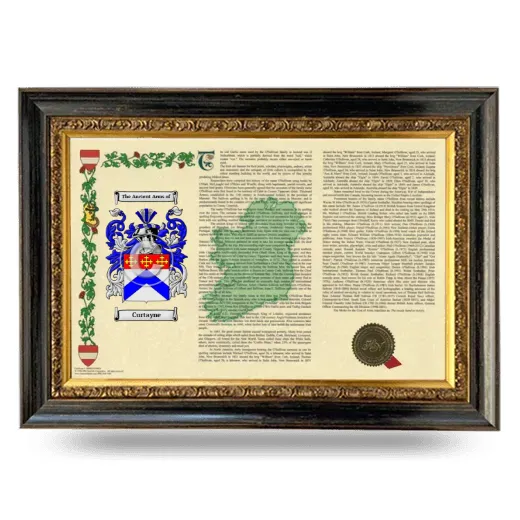 Curtayne Armorial Landscape Framed - Heirloom