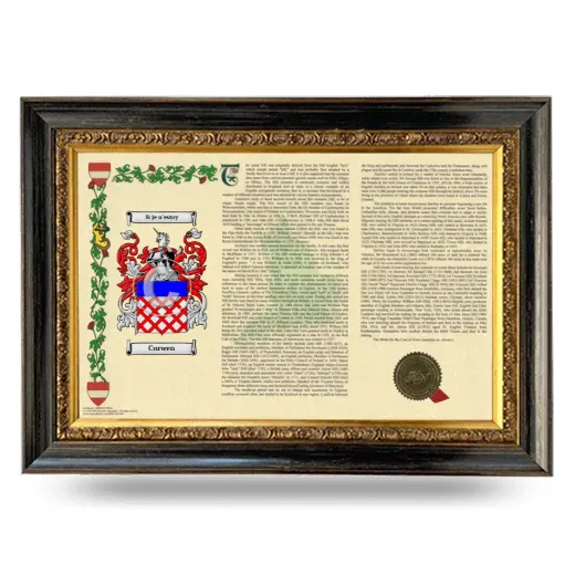 Curwen Armorial Landscape Framed - Heirloom