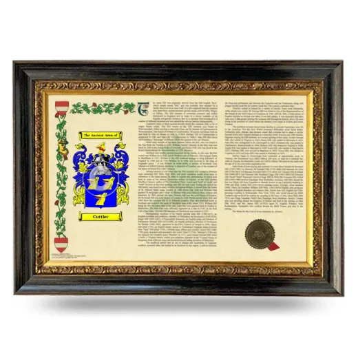 Cuttler Armorial Landscape Framed - Heirloom