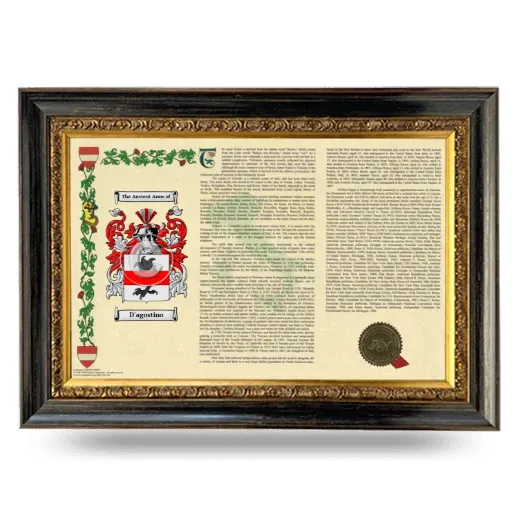 D'agostino Armorial Landscape Framed - Heirloom