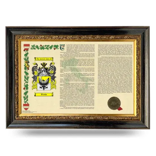 D'oria Armorial Landscape Framed - Heirloom