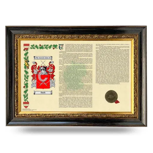 Dach Armorial Landscape Framed - Heirloom