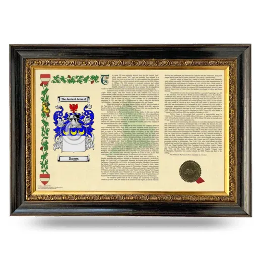 Daggs Armorial Landscape Framed - Heirloom