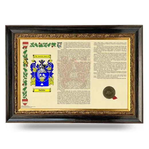 Dahlén Armorial Landscape Framed - Heirloom