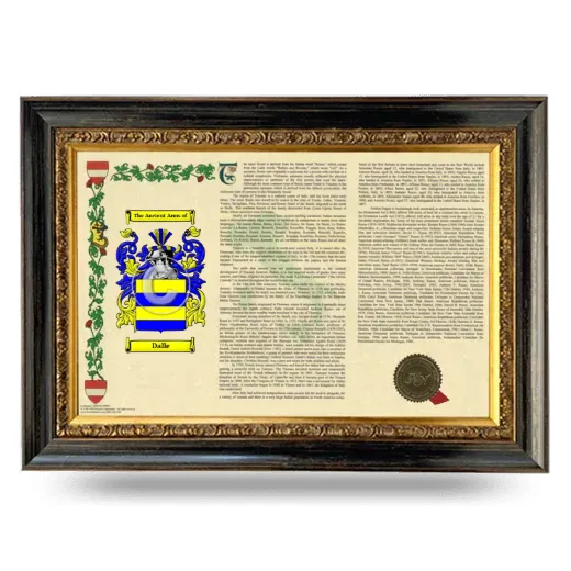 Dalle Armorial Landscape Framed - Heirloom