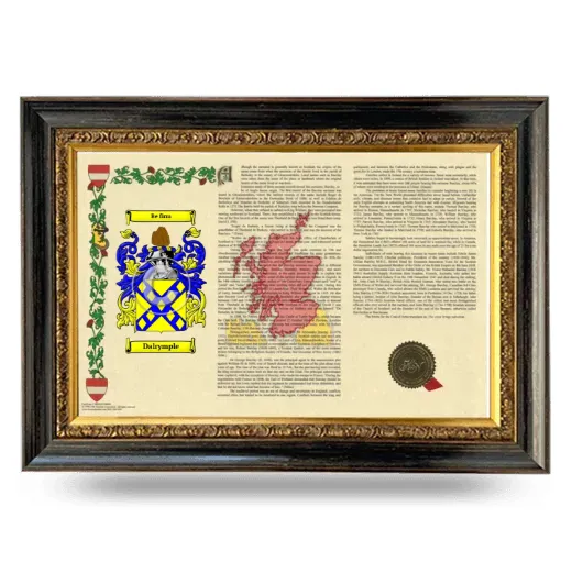 Dalrymple Armorial Landscape Framed - Heirloom