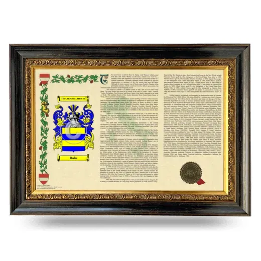 Dalu Armorial Landscape Framed - Heirloom