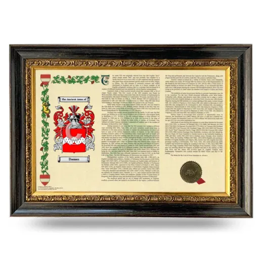 Danan Armorial Landscape Framed - Heirloom