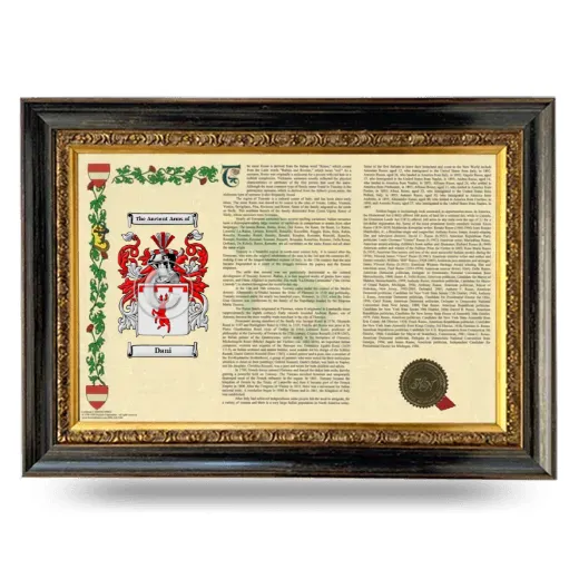 Dani Armorial Landscape Framed - Heirloom