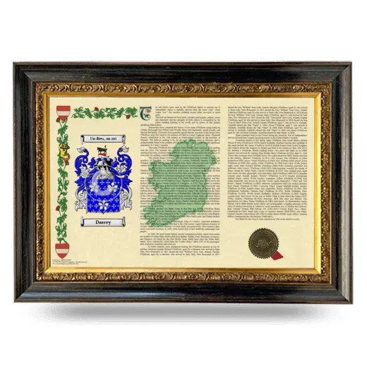 Darcey Armorial Landscape Framed - Heirloom