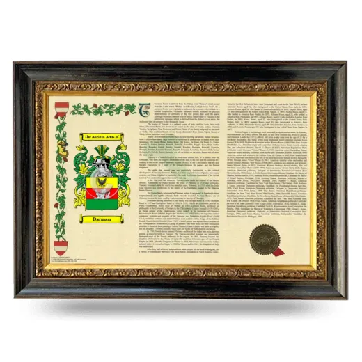 Darman Armorial Landscape Framed - Heirloom