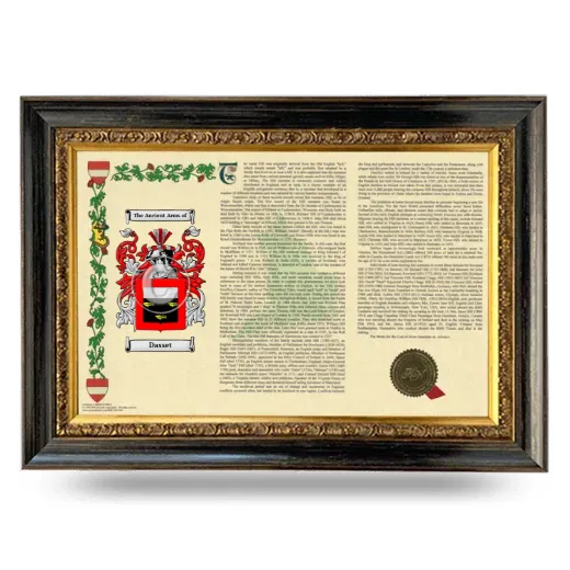 Dasset Armorial Landscape Framed - Heirloom