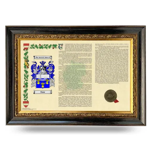 Daur Armorial Landscape Framed - Heirloom