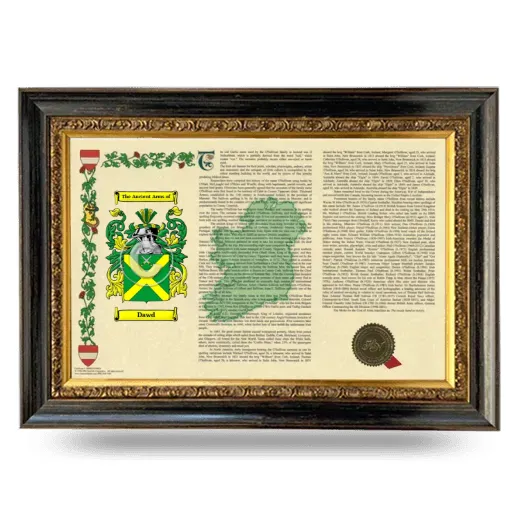 Dawd Armorial Landscape Framed - Heirloom