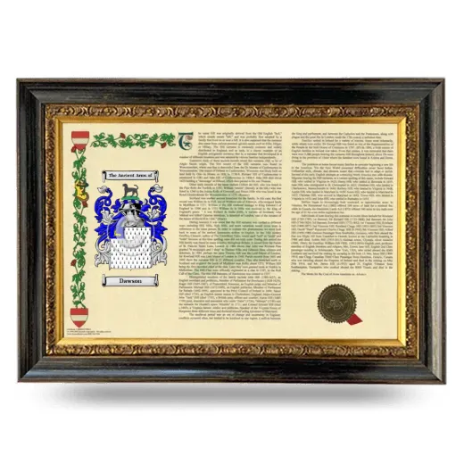Dawson Armorial Landscape Framed - Heirloom