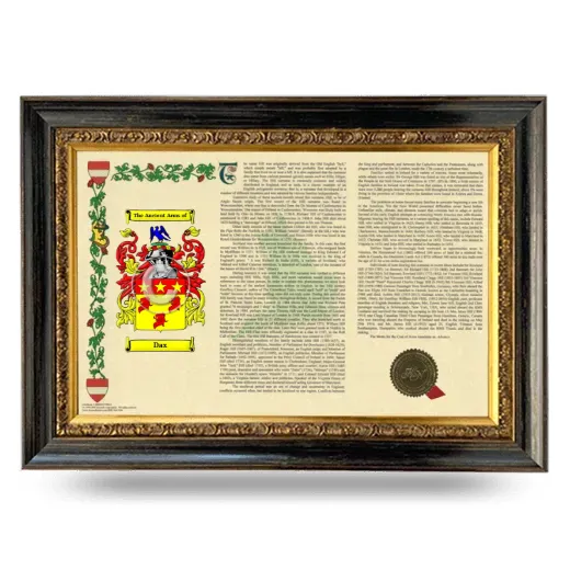 Dax Armorial Landscape Framed - Heirloom