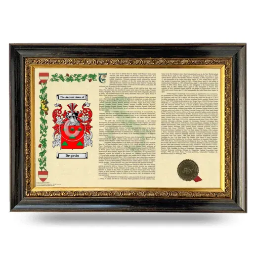 De gavio Armorial Landscape Framed - Heirloom