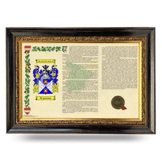 De guzman Armorial Landscape Framed - Heirloom