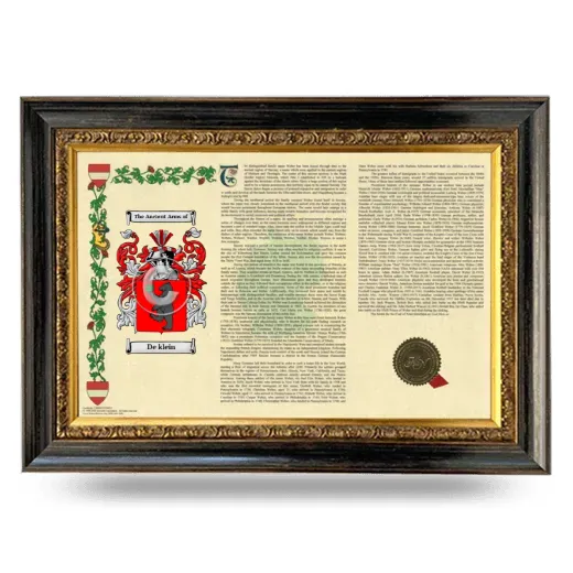 De klein Armorial Landscape Framed - Heirloom