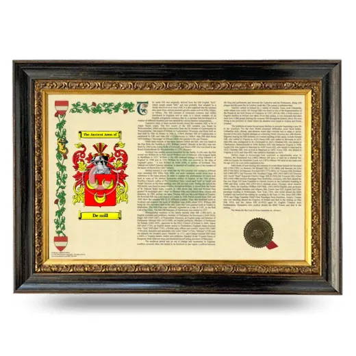 De mill Armorial Landscape Framed - Heirloom