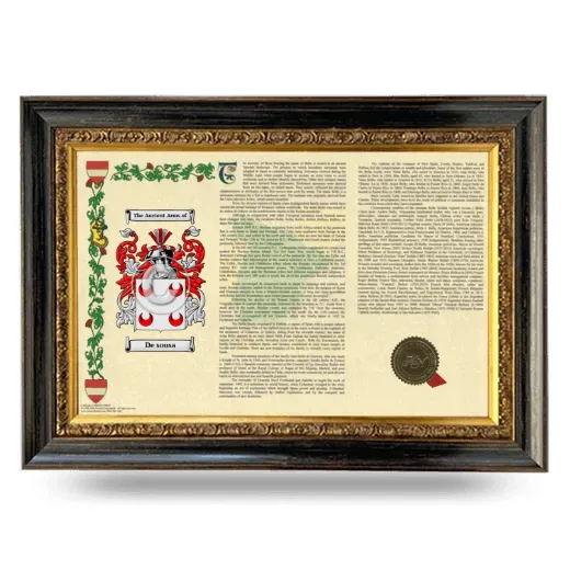 De sousa Armorial Landscape Framed - Heirloom