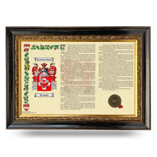 De souza Armorial Landscape Framed - Heirloom
