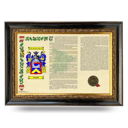 Deanda Armorial Landscape Framed - Heirloom