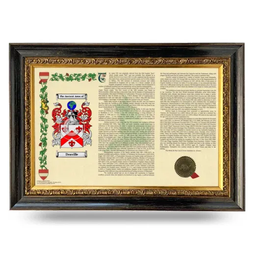 Deaville Armorial Landscape Framed - Heirloom
