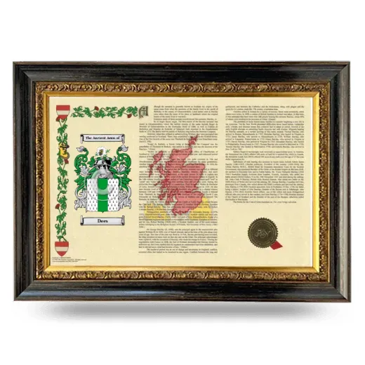 Dees Armorial Landscape Framed - Heirloom