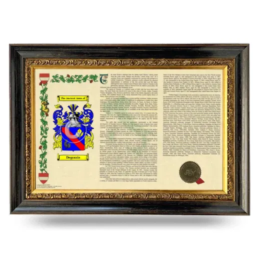 Degrazia Armorial Landscape Framed - Heirloom