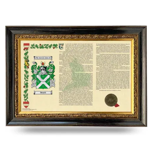 Dench Armorial Landscape Framed - Heirloom