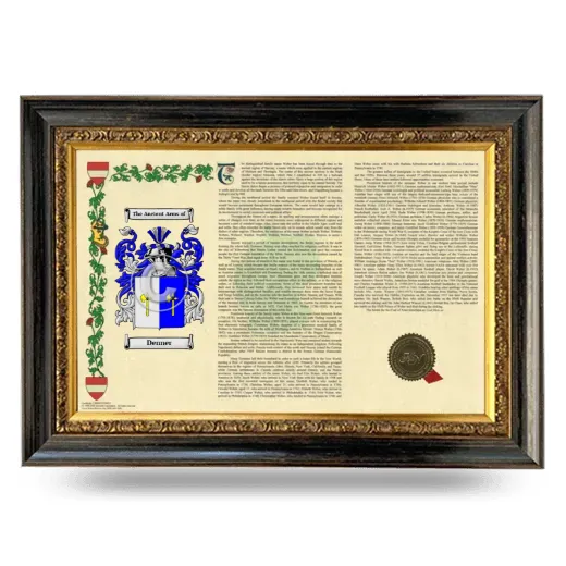Denner Armorial Landscape Framed - Heirloom