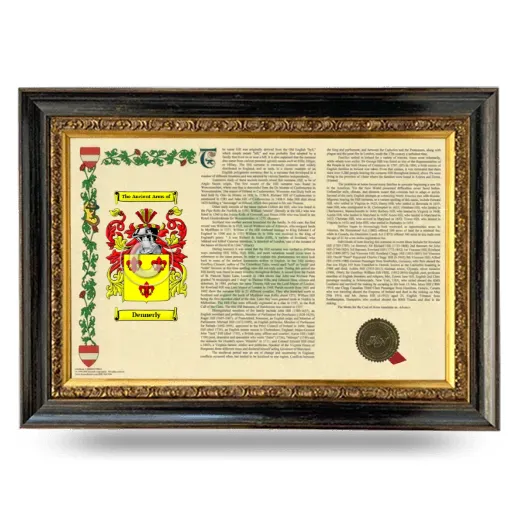 Dennerly Armorial Landscape Framed - Heirloom