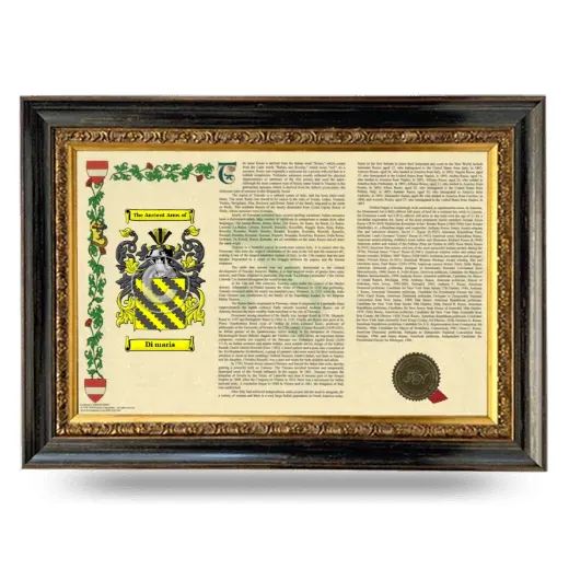 Di maria Armorial Landscape Framed - Heirloom