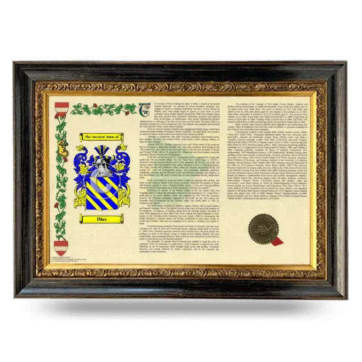 Dias Armorial Landscape Framed - Heirloom