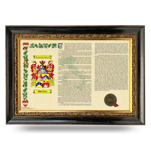 Dibattista Armorial Landscape Framed - Heirloom