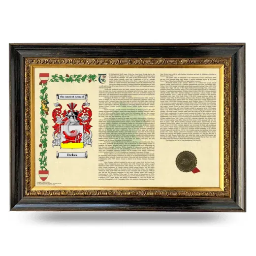 Dickes Armorial Landscape Framed - Heirloom