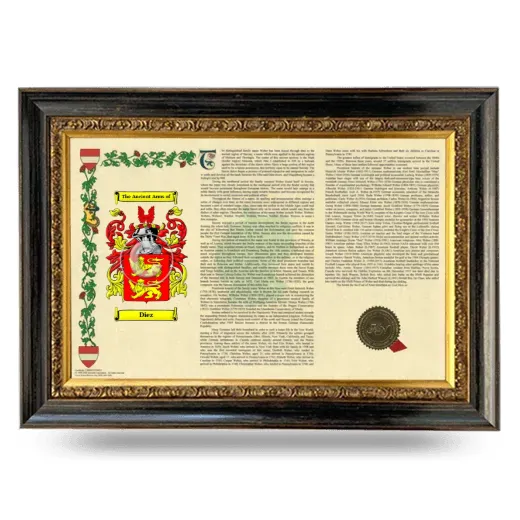 Diez Armorial Landscape Framed - Heirloom