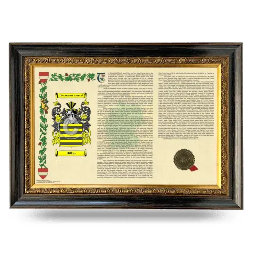 Dillon Armorial Landscape Framed - Heirloom