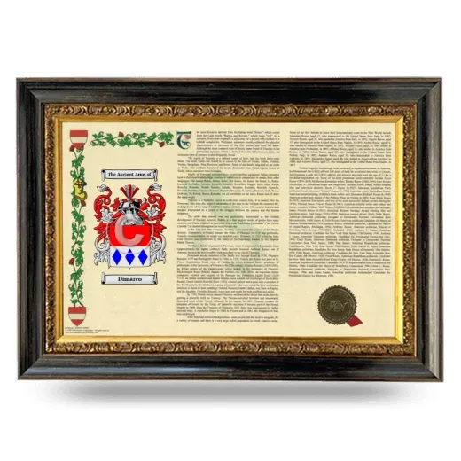 Dimarco Armorial Landscape Framed - Heirloom