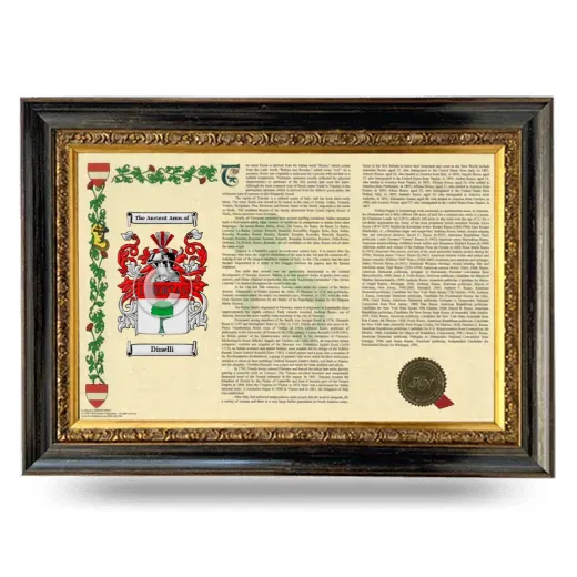 Dinelli Armorial Landscape Framed - Heirloom