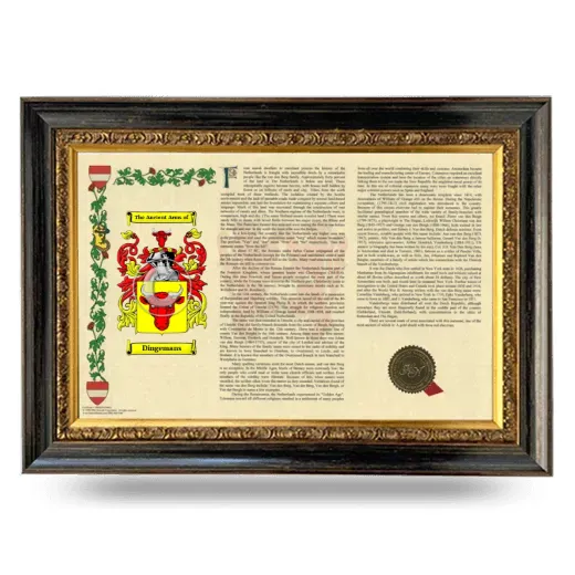 Dingemans Armorial Landscape Framed - Heirloom
