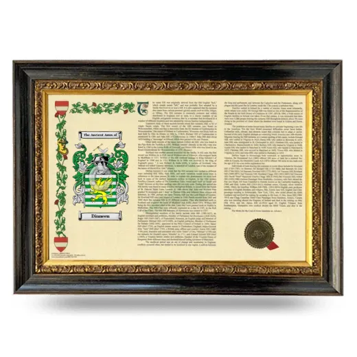 Dinneen Armorial Landscape Framed - Heirloom