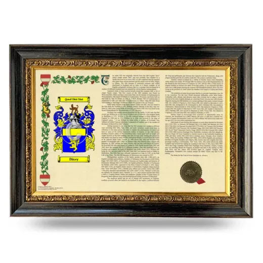 Dixey Armorial Landscape Framed - Heirloom