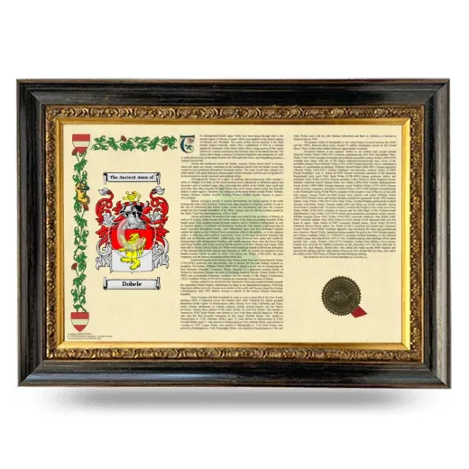 Dobele Armorial Landscape Framed - Heirloom