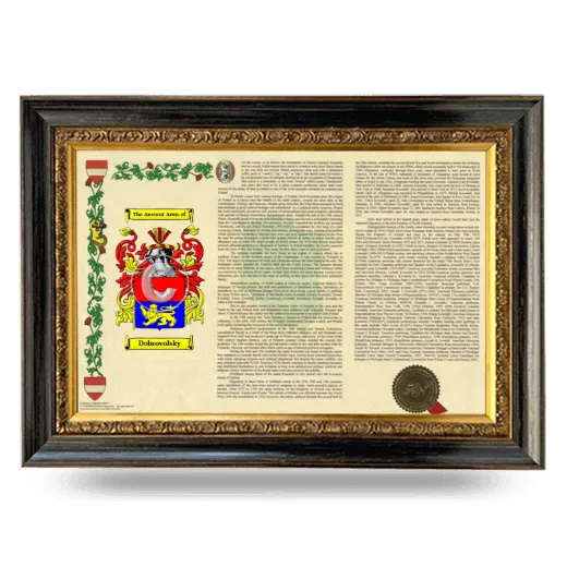 Dobrovolsky Armorial Landscape Framed - Heirloom